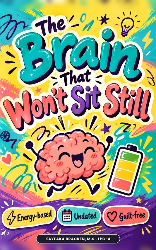 The Brain That Won't Sit Still | Undated ADHD & AuDHD Planner | Digital Edition